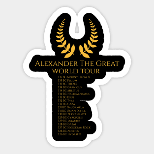 Alexander The Great World Tour Sticker